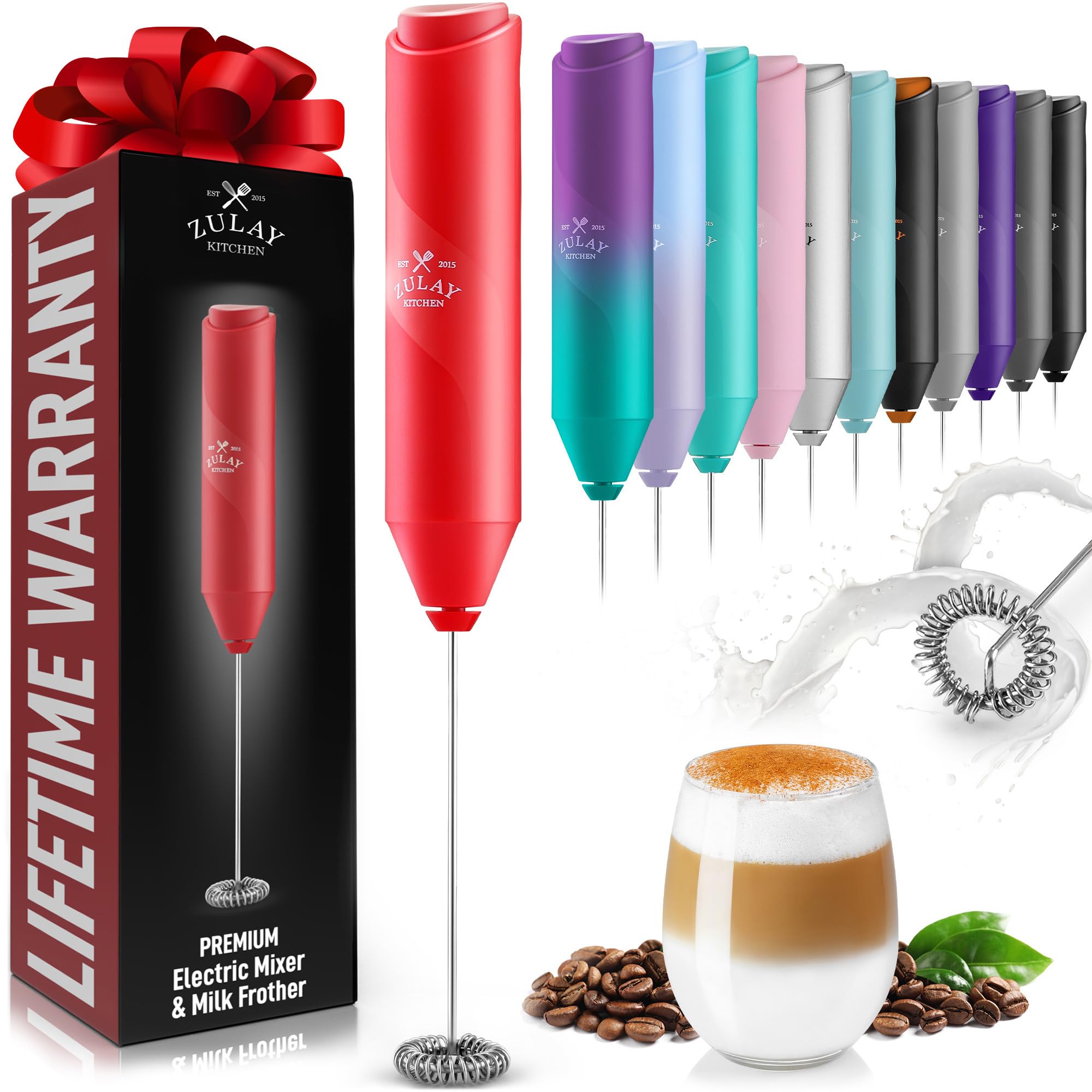 M!LK ミルラスタルスティック3 Amazon.com: Zulay Kitchen Powerful Milk Frother Wand - Handheld